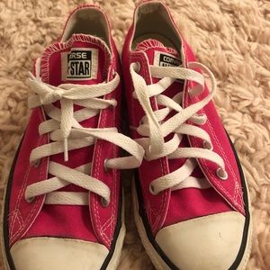 HOT PINK CONVERSE SNEAKERS